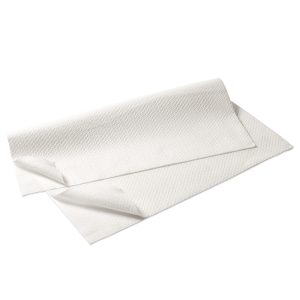 Papír törölköző megközelítőleg 40x70cm egyszerhasználatos; 100 db/csomag