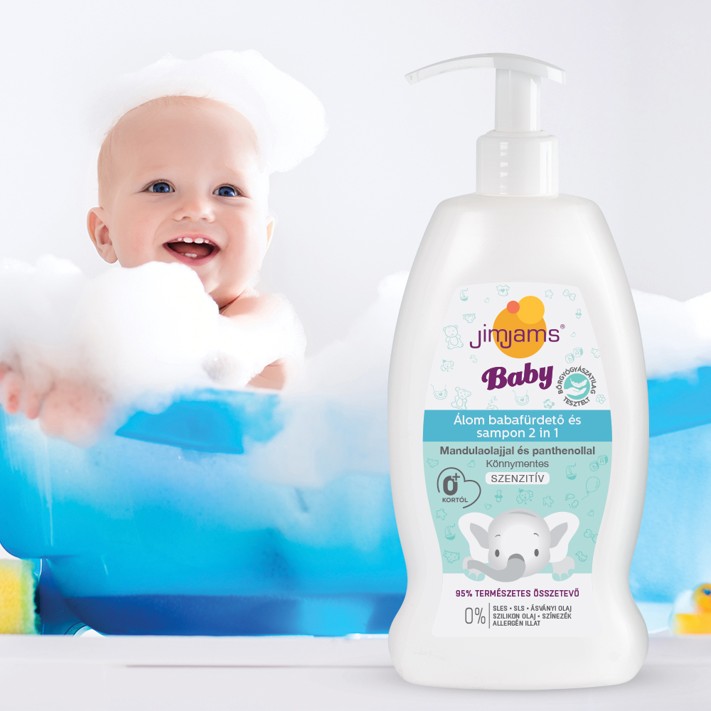 JimJams Baby Álom babafürdető és sampon 2in1 400ml - Image 2
