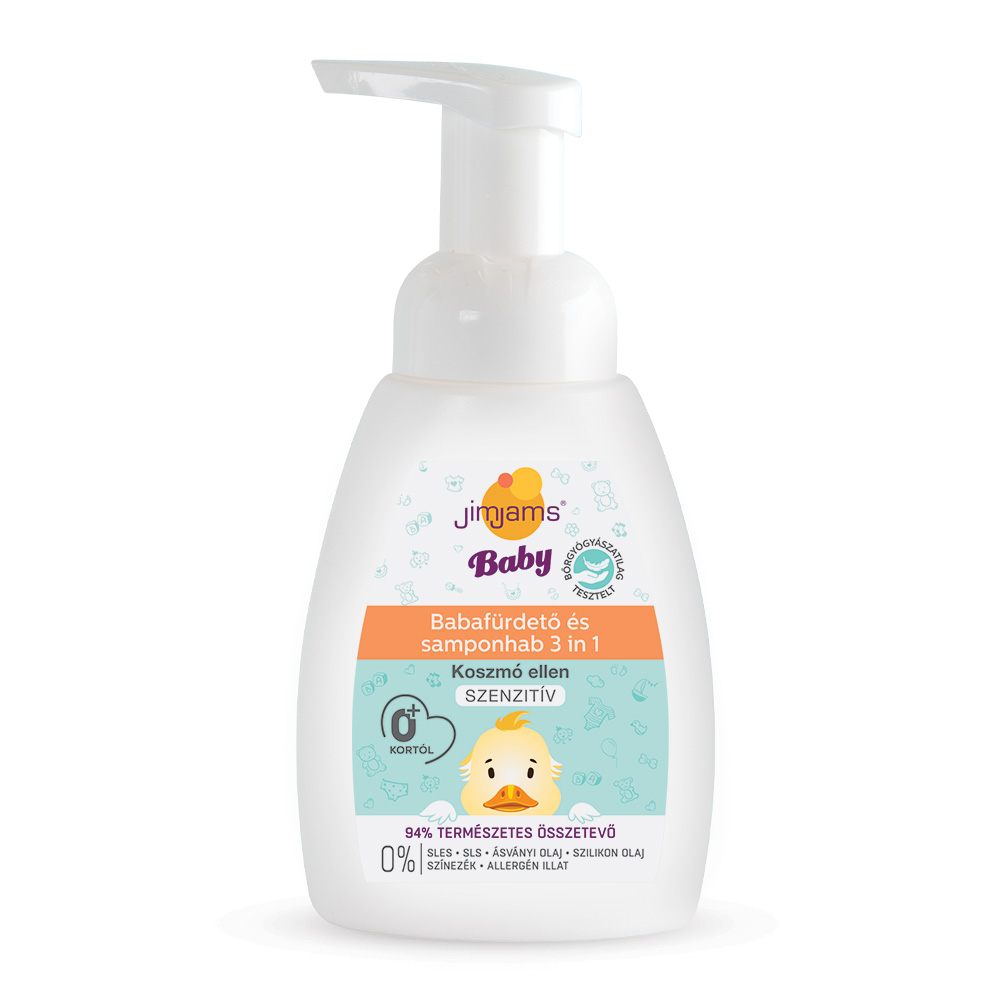 JimJams Baby Babafürdető és samponhab 3in1 250ml