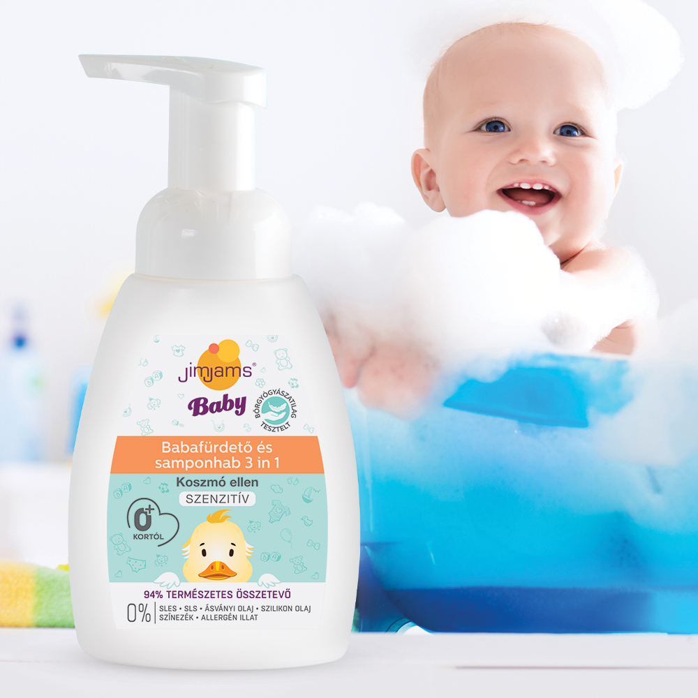 JimJams Baby Babafürdető és samponhab 3in1 250ml - Image 2