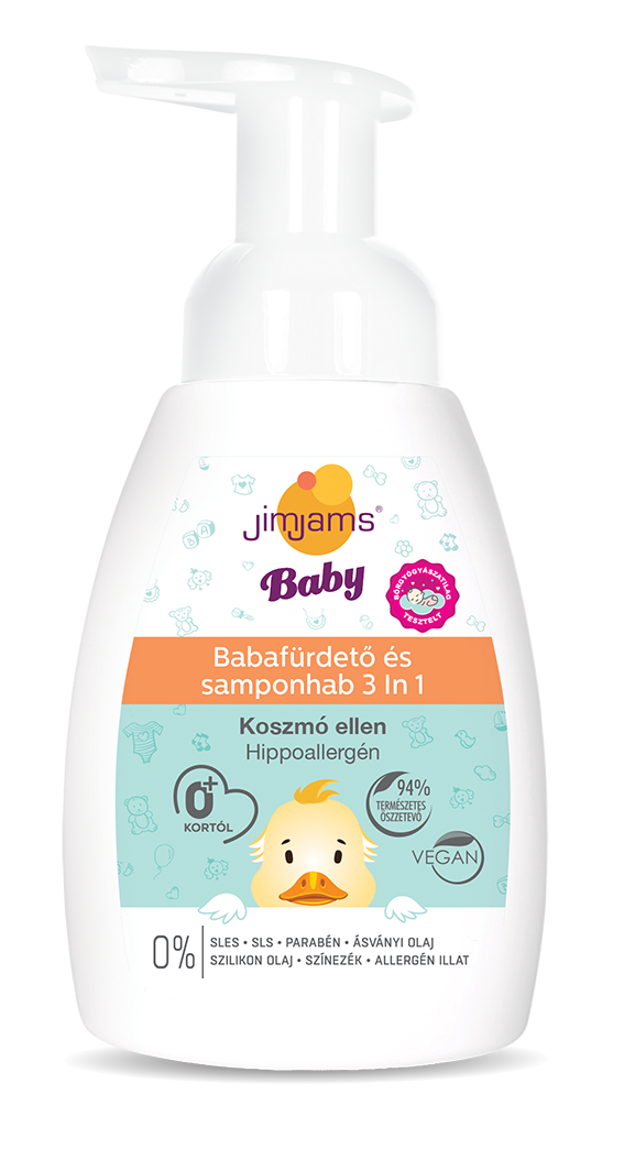 JimJams Baby Babafürdető és samponhab 3in1 250ml - Image 4