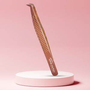 Long Lashes Pro Nano Volume csipesz - Duck típusú, Bronz