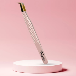 Long Lashes Pro Fiber Slim Volume csipesz - Arany fejű