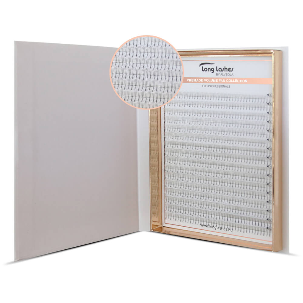 Long Lashes 3D Premium Promade Volume Fans D/0,07 11mm - Image 2