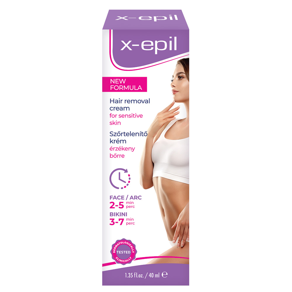 X-Epil Szőrtelenítő krém arcra/bikini vonalra 40ml - Image 3