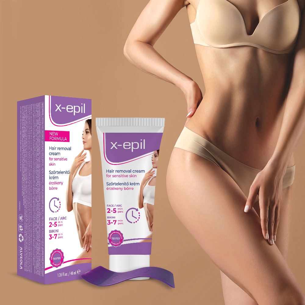X-Epil Szőrtelenítő krém arcra/bikini vonalra 40ml - Image 4