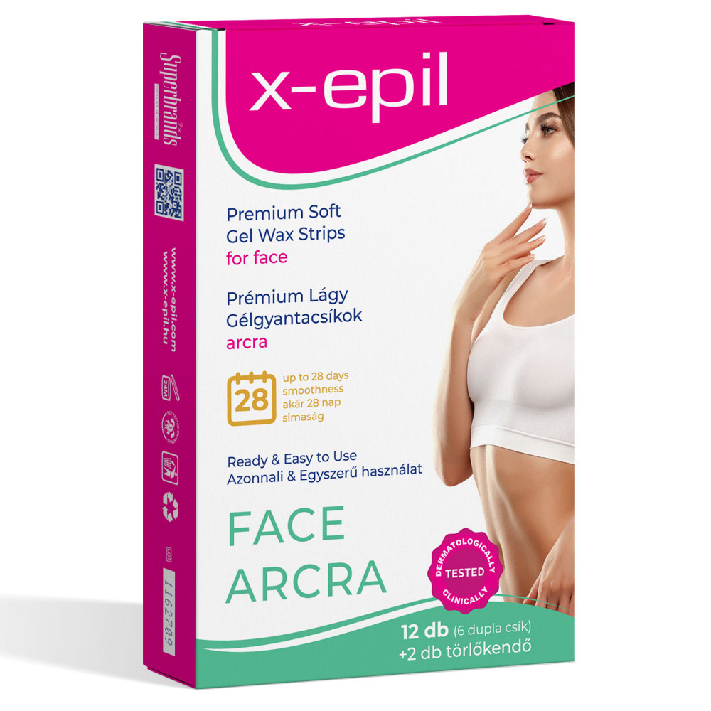 X-Epil Prémium lágy gélgyantacsíkok érzékeny bőrre arcra - 12db - Image 5