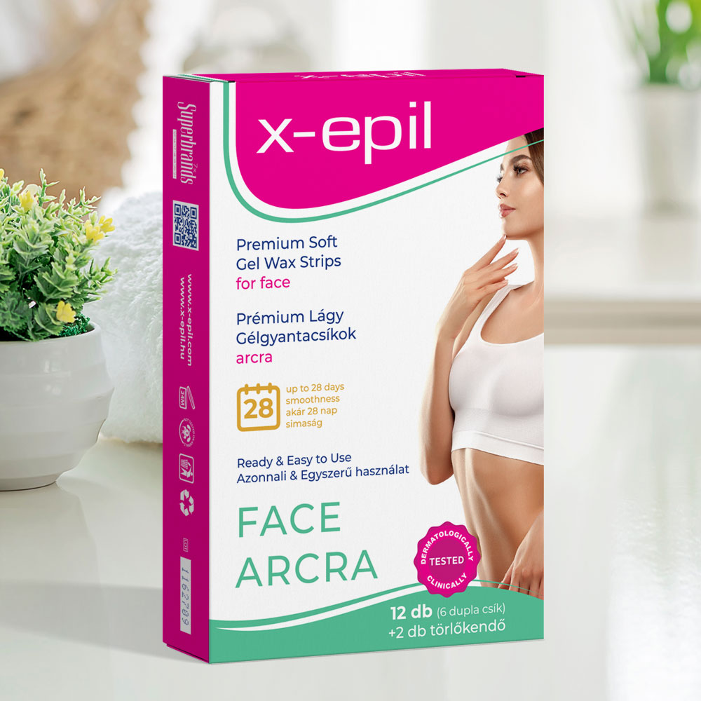 X-Epil Prémium lágy gélgyantacsíkok érzékeny bőrre arcra - 12db - Image 6