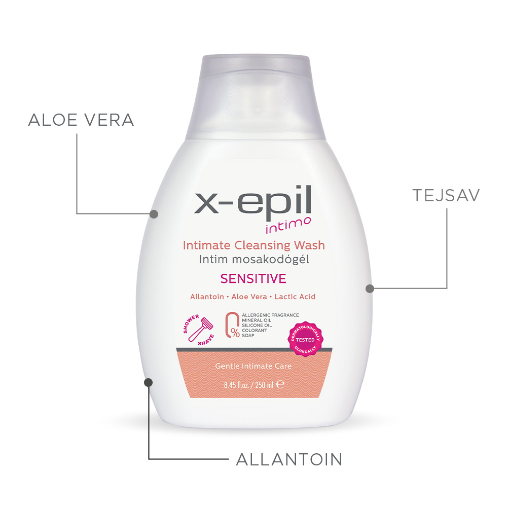 X-Epil Intimo Intim mosakodógél - Sensitive 250ml - Image 2
