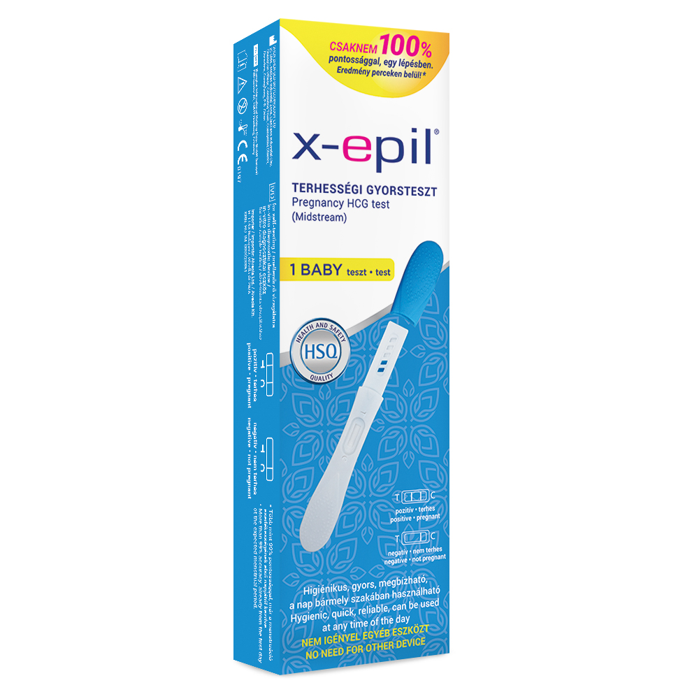 X-Epil Terhességi gyorsteszt pen 1db - exkluzív - Image 2