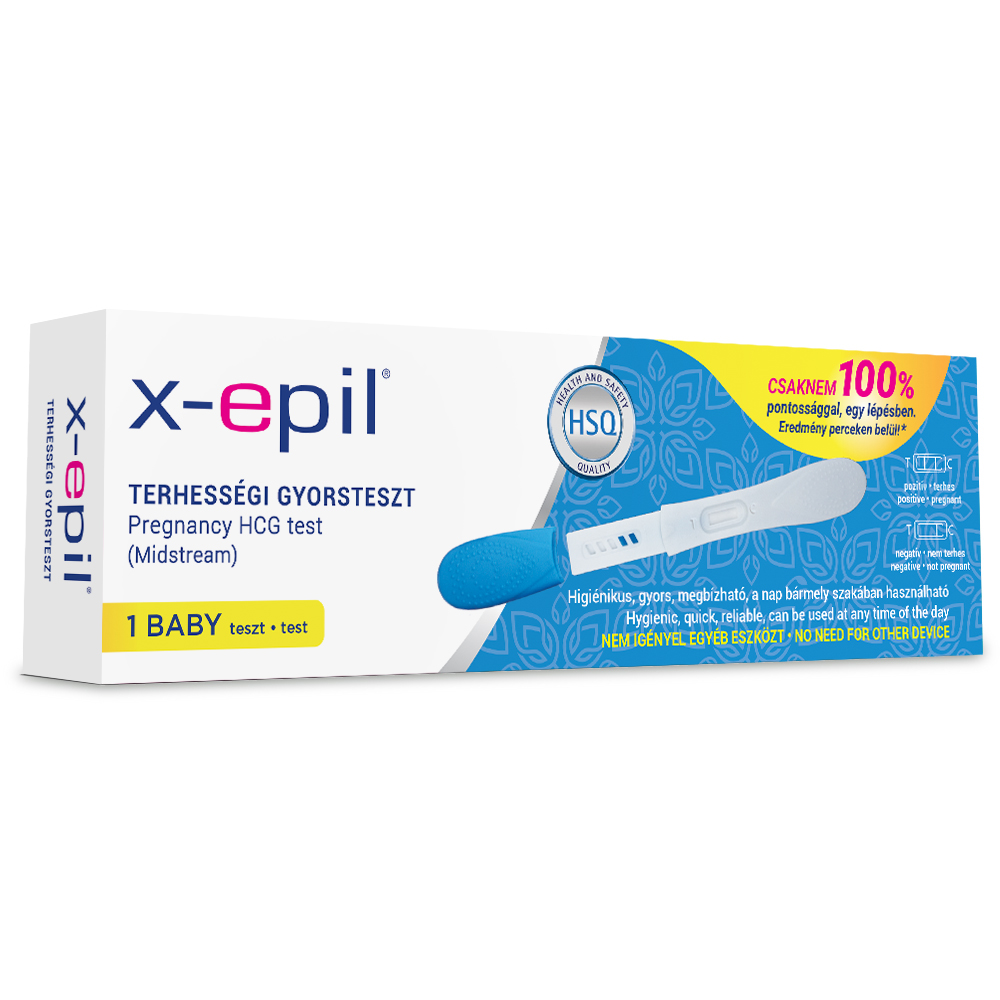 X-Epil Terhességi gyorsteszt pen 1db - exkluzív - Image 3