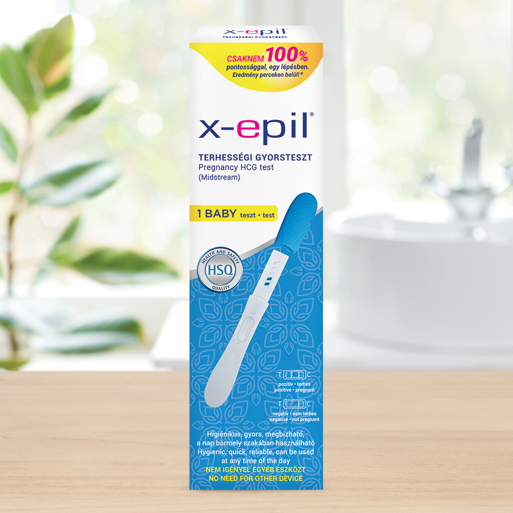 X-Epil Terhességi gyorsteszt pen 1db - exkluzív - Image 4
