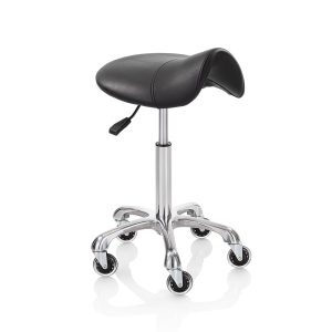 Roller Pro Elité Comfort Sadlle M fekete nyeregzsámoly króm talppal
