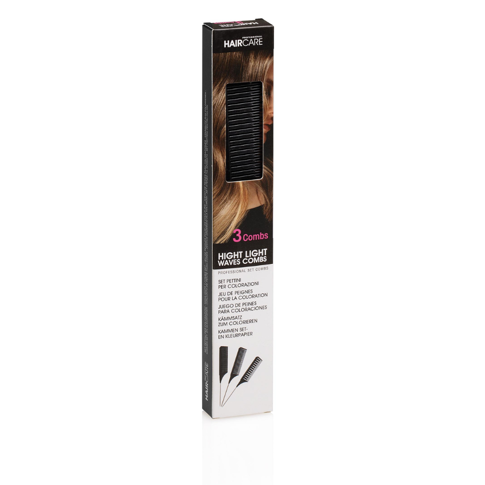 Hair Care Hajfestőfésű szett 3db választótűs melírfésűk - Image 4
